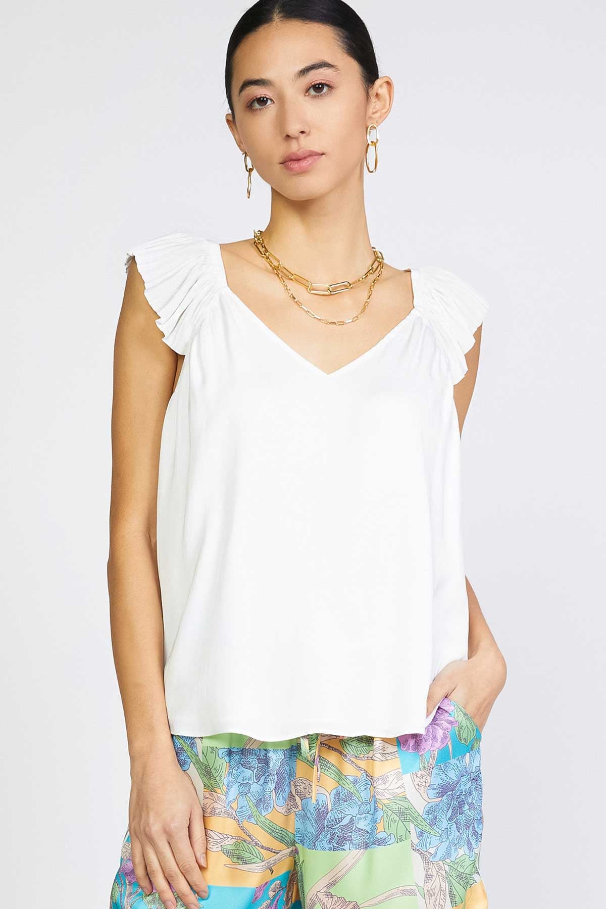 SUMMER PLEATED TOP
