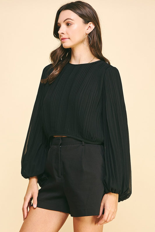 AMELIA PLEATED TOP