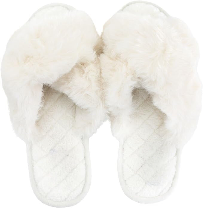 IVORY FURRY SLIDES – Epiphany