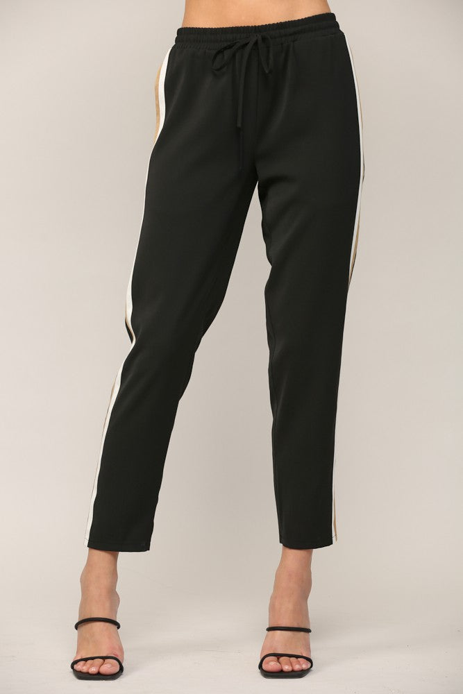 EMALINE CONTRAST TRIM PANTS