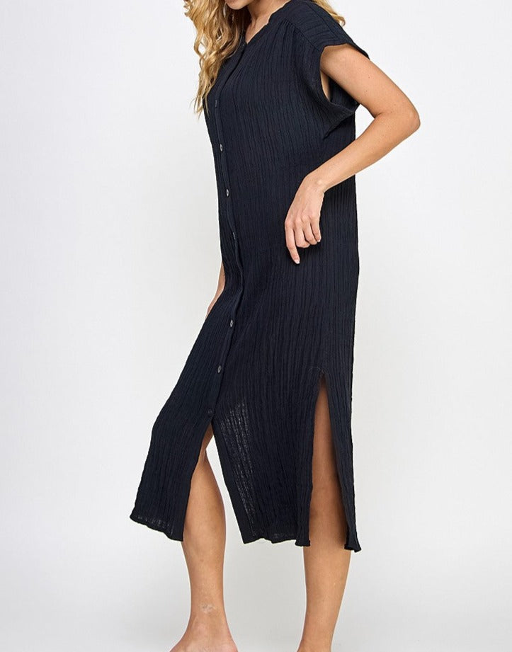 "MAKE ROOM" MIDI DRESS