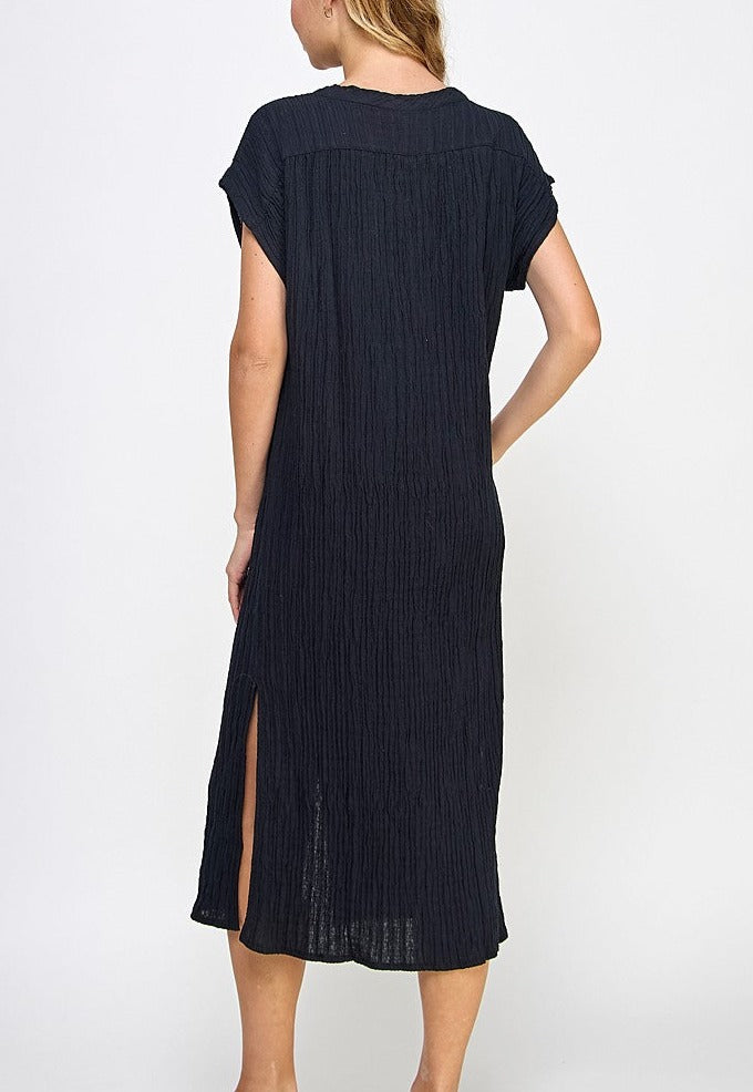 "MAKE ROOM" MIDI DRESS