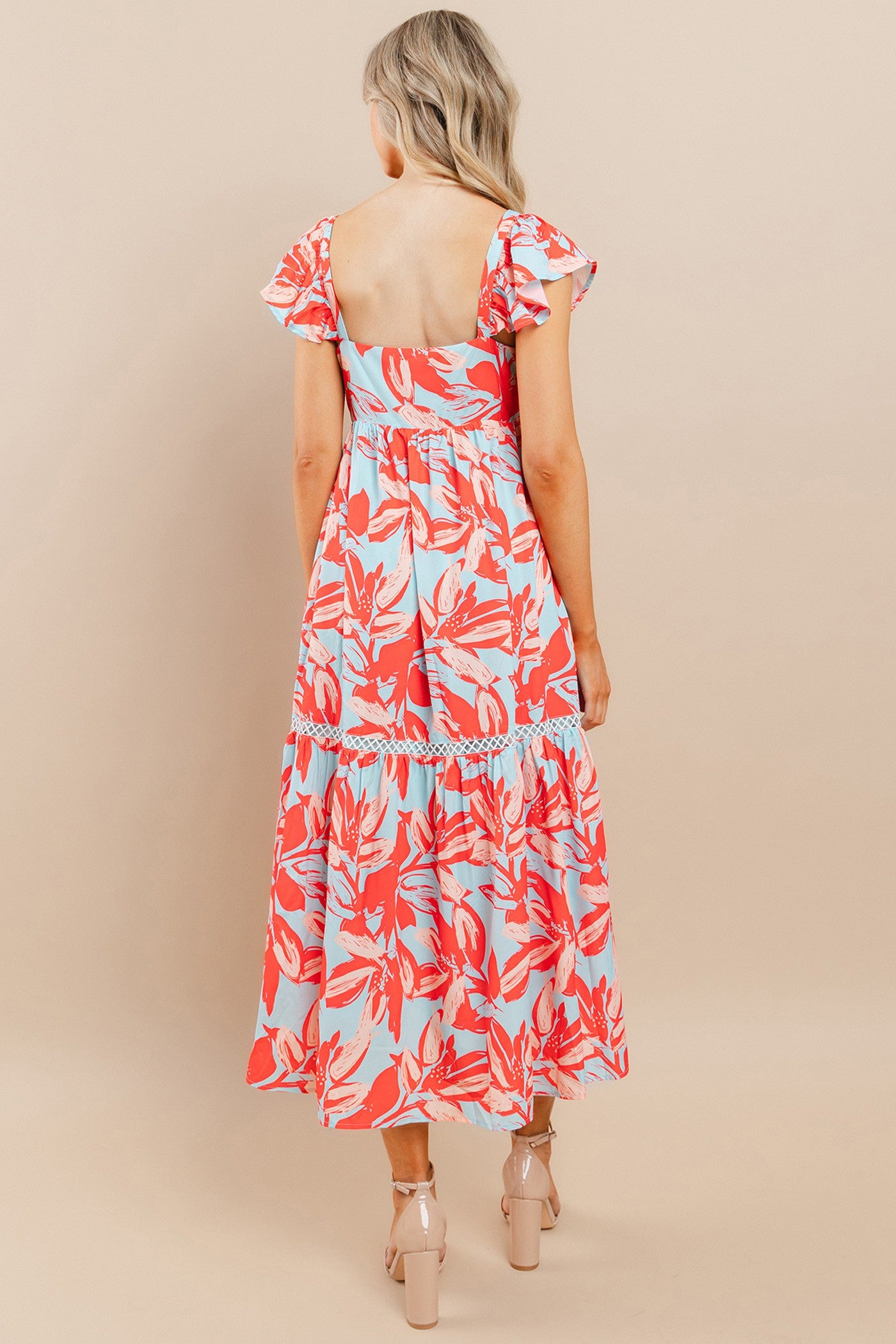 DANICA FLORAL MIDI DRESS