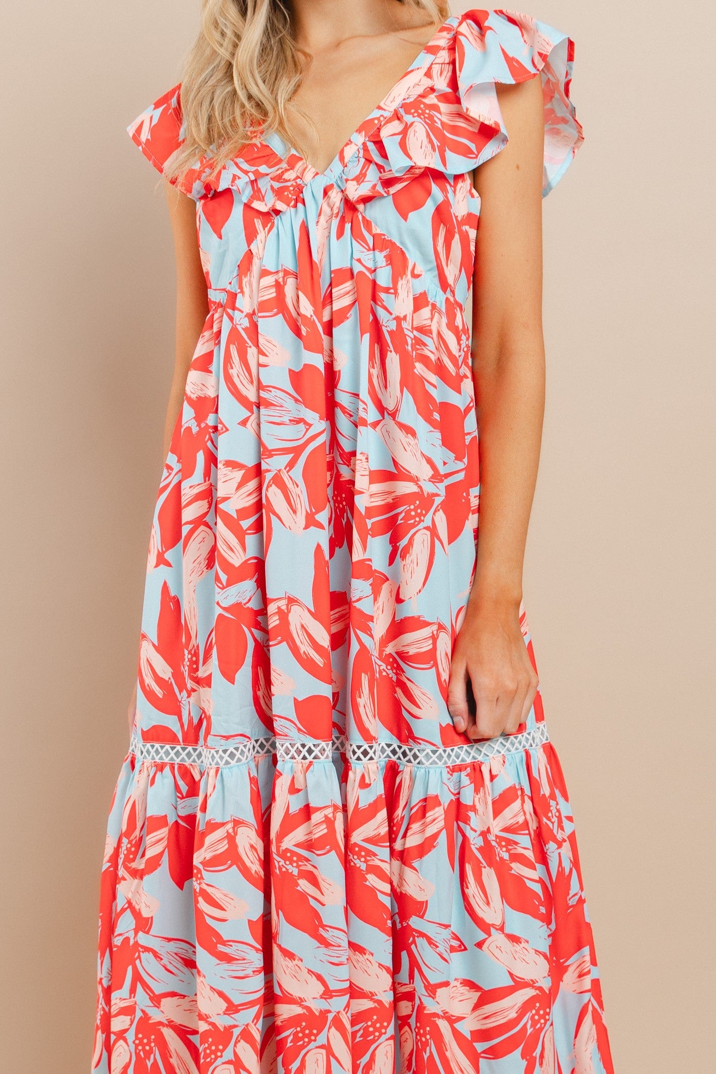 DANICA FLORAL MIDI DRESS