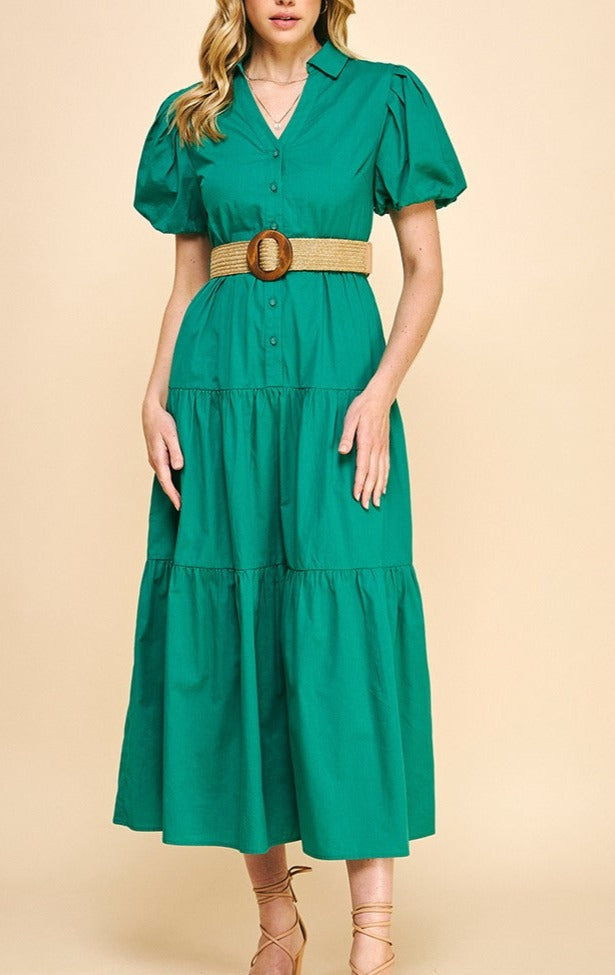 "LIFE GIVING FOUNTAIN" MAXI DRESS