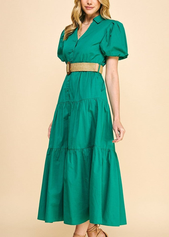 "LIFE GIVING FOUNTAIN" MAXI DRESS