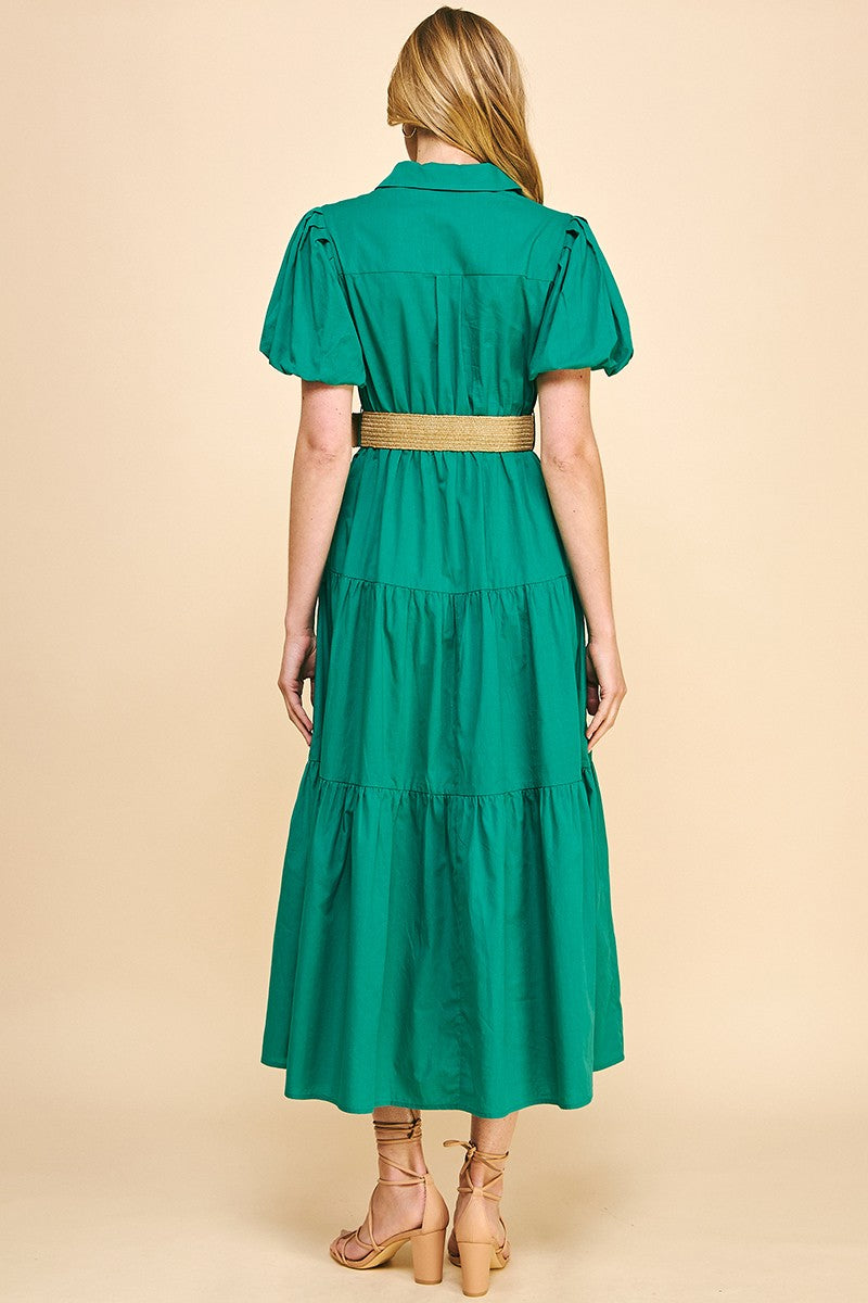 "LIFE GIVING FOUNTAIN" MAXI DRESS