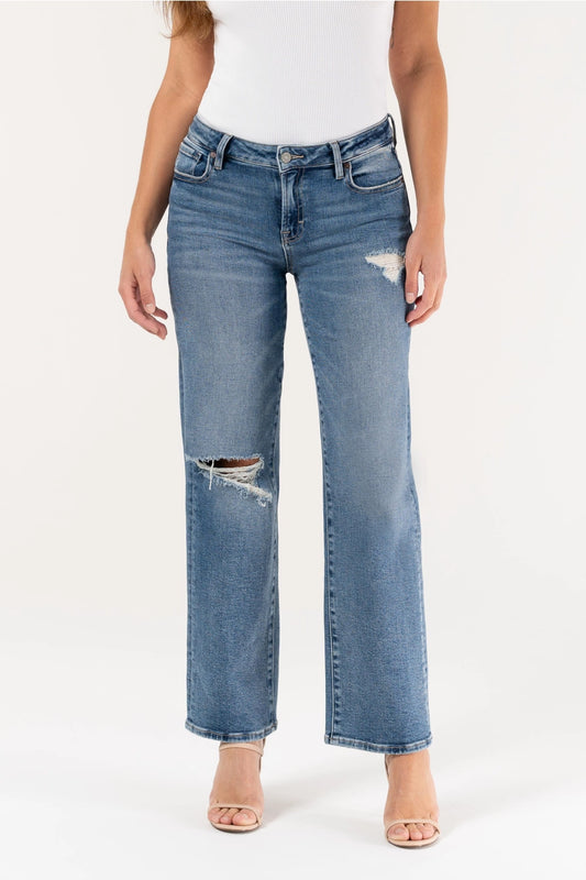 TRACEY MID-RISE STRAIGT JEANS