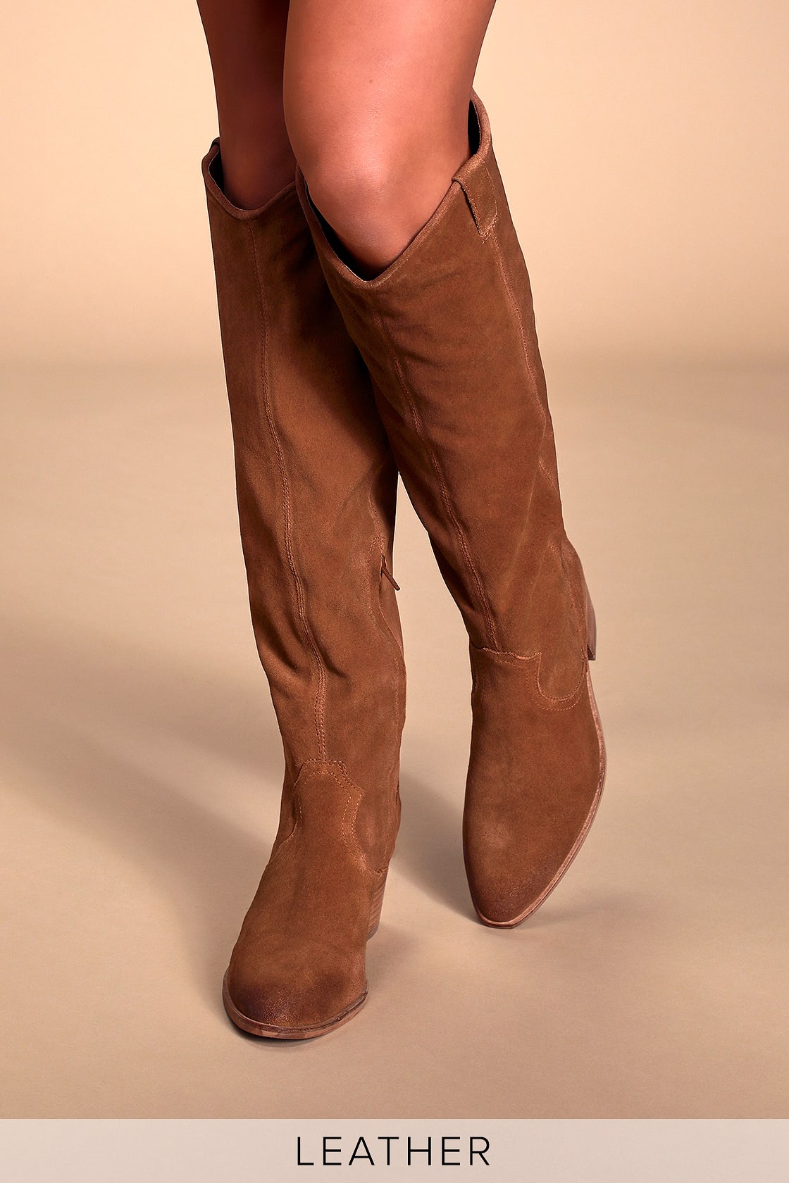 IZZY SUEDE UPPER HIGH BOOT WITH ZIP