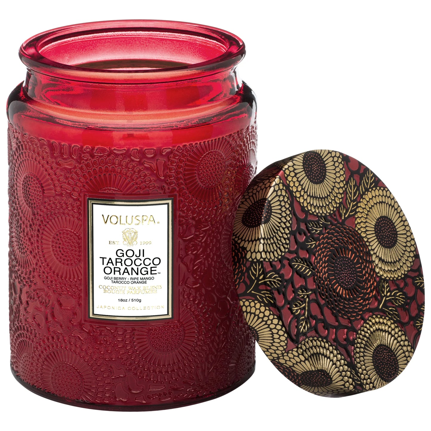 VOLUSPA LARGE GLASS JAR CANDLE