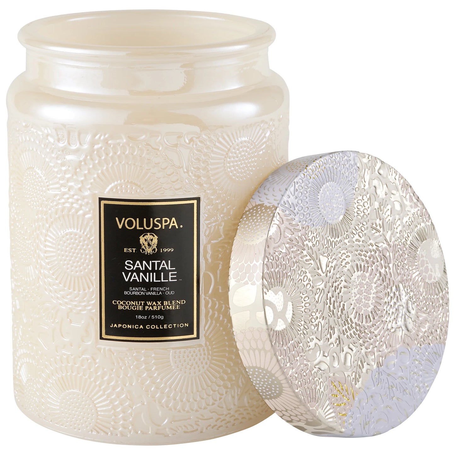 VOLUSPA LARGE GLASS JAR CANDLE