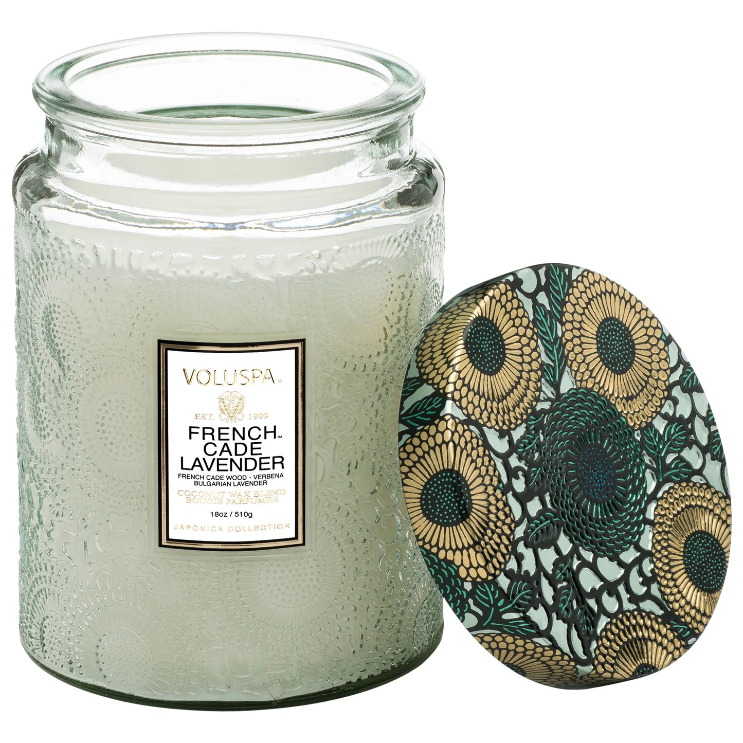 VOLUSPA LARGE GLASS JAR CANDLE