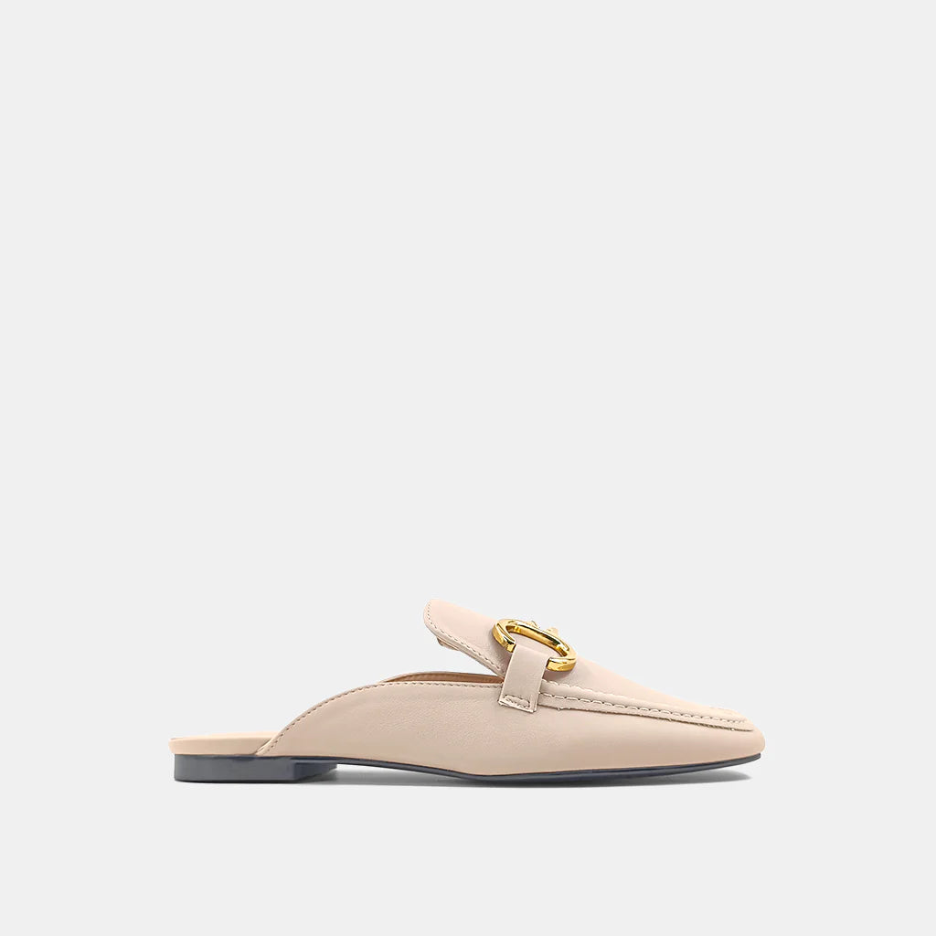 ANDROMEDA GOLD BUCKLE MULE