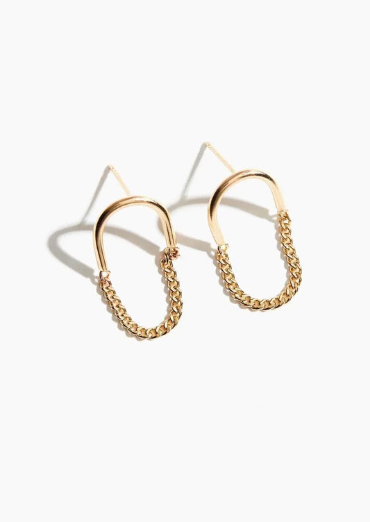 ARC CHAIN EARRINGS by Able