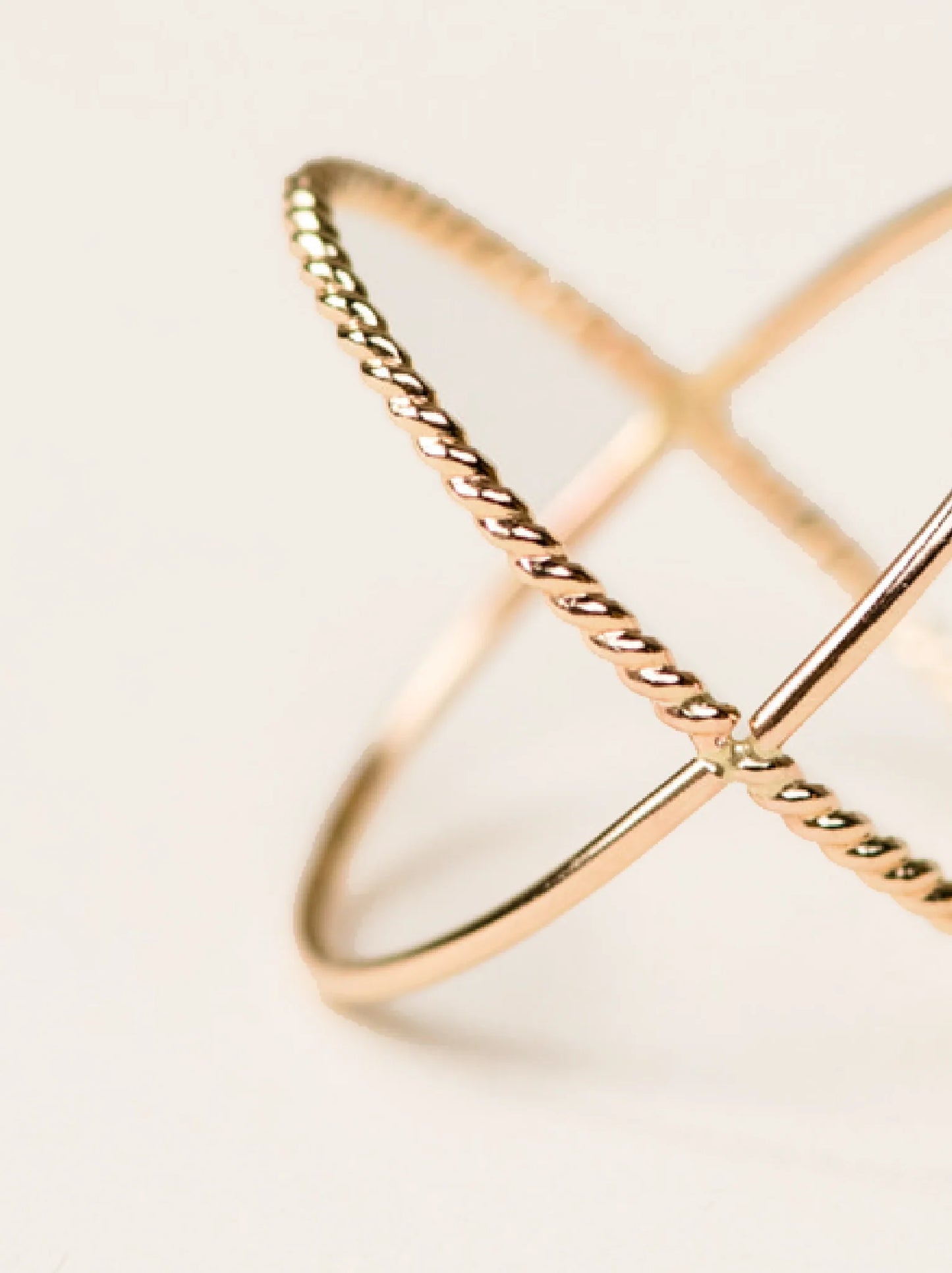 BRAIDED X RING By Able