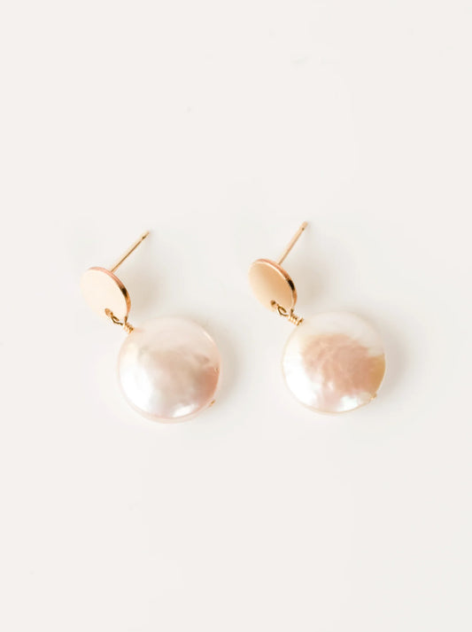 COIN PEARL EARRINGS by Able