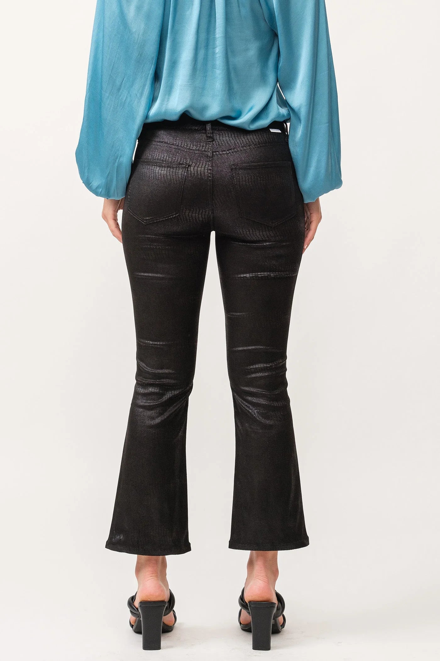 JEANNE MID RISE CROPPED FLARE JEANS