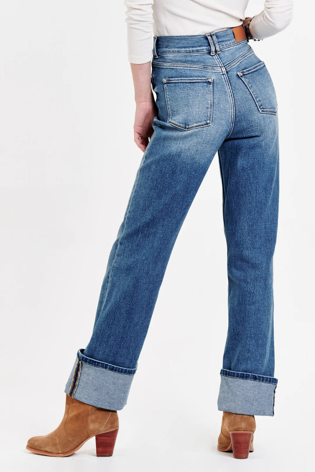 HOLLY SUPER RISE STRAIGHT JEANS