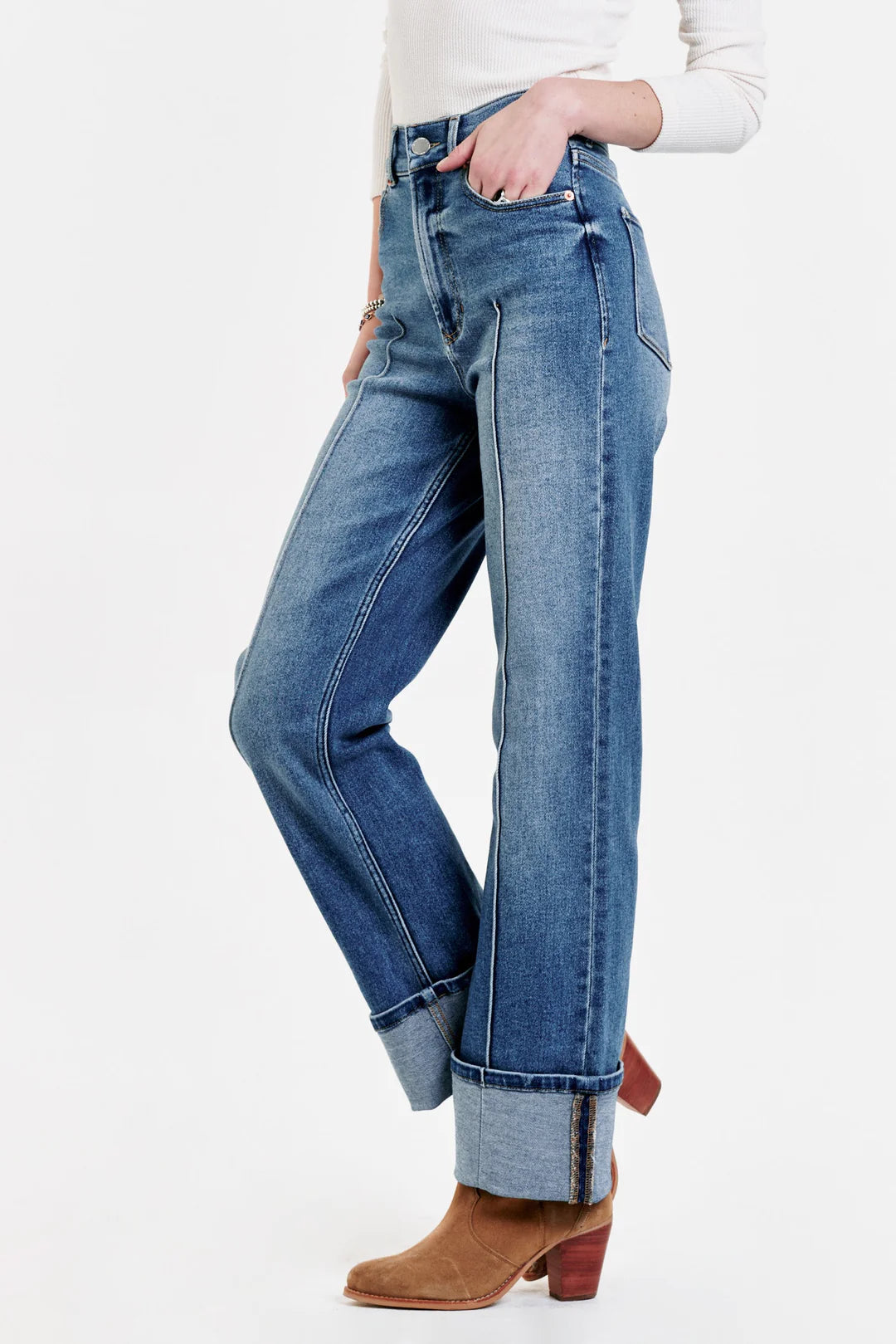 HOLLY SUPER RISE STRAIGHT JEANS