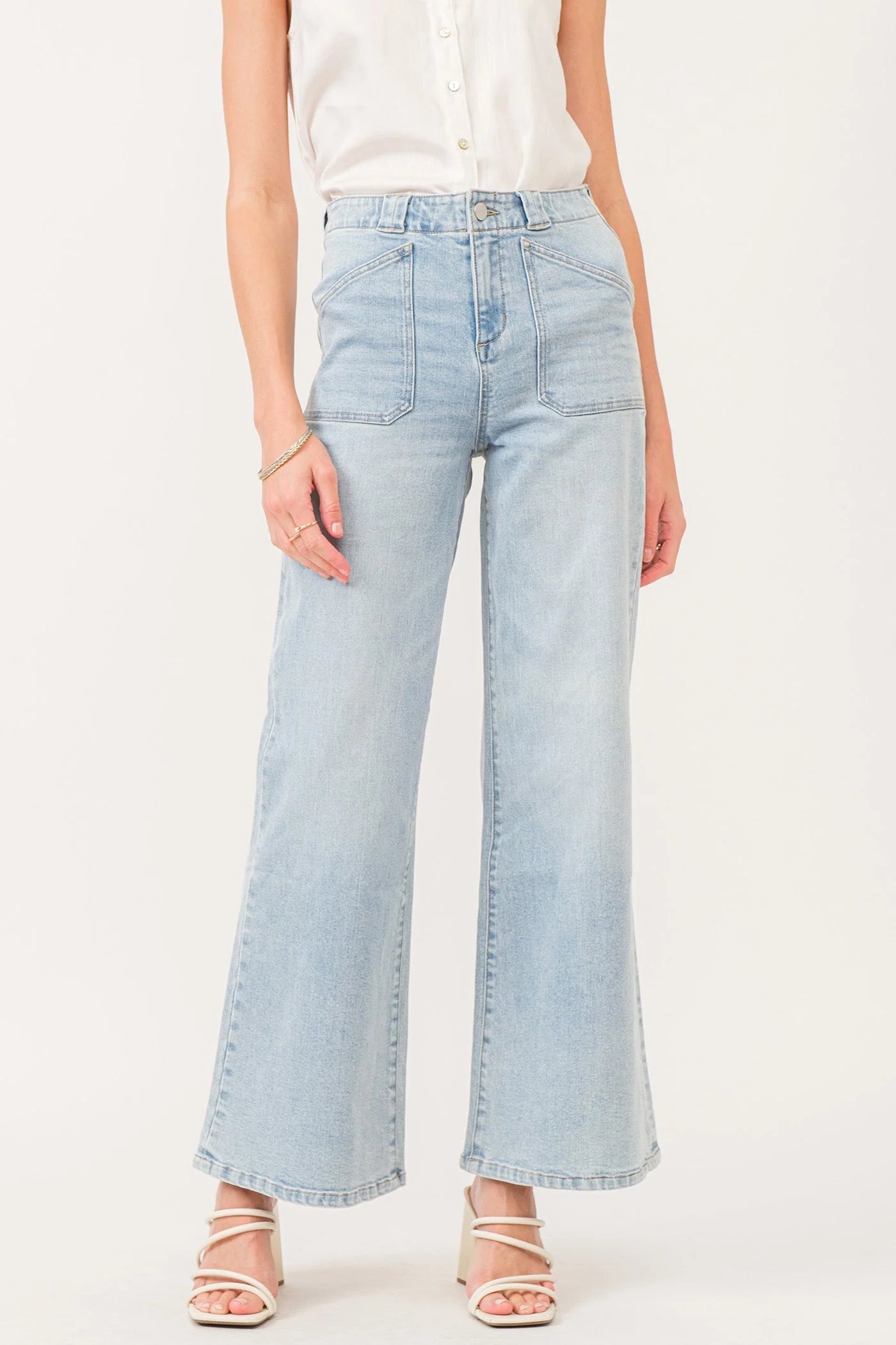 FIONA SUPER HIGH RISE WIDE LEG JEANS