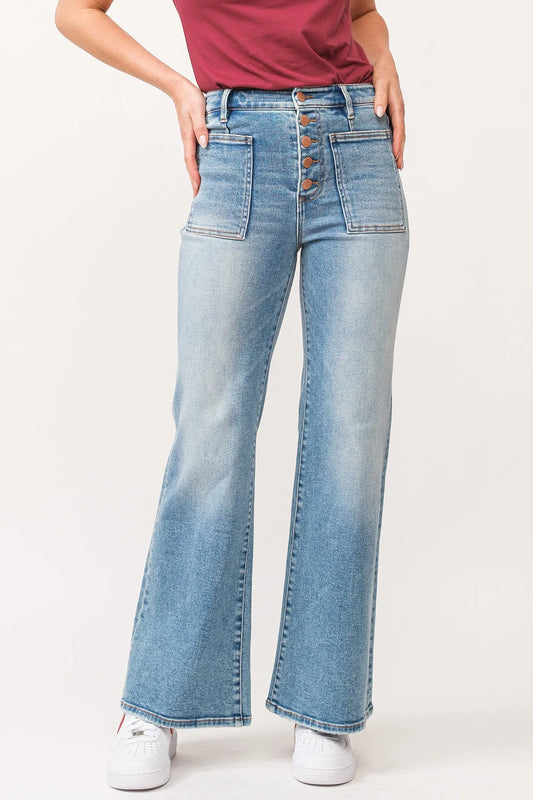 FIONA HIGH RISE STRAIGHT JEANS