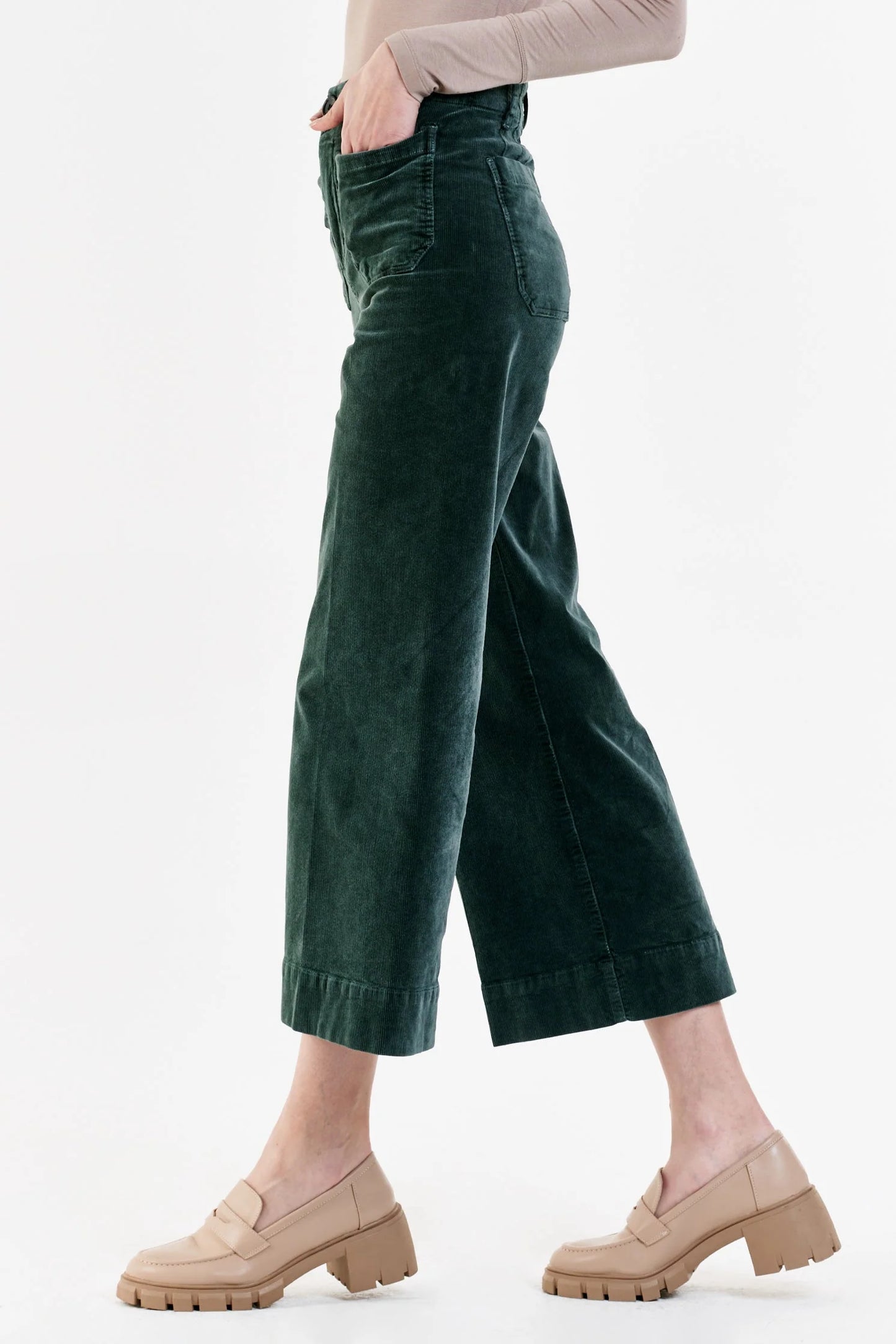 AUDREY CORDUROY WIDE LEG JEAN By Dear John