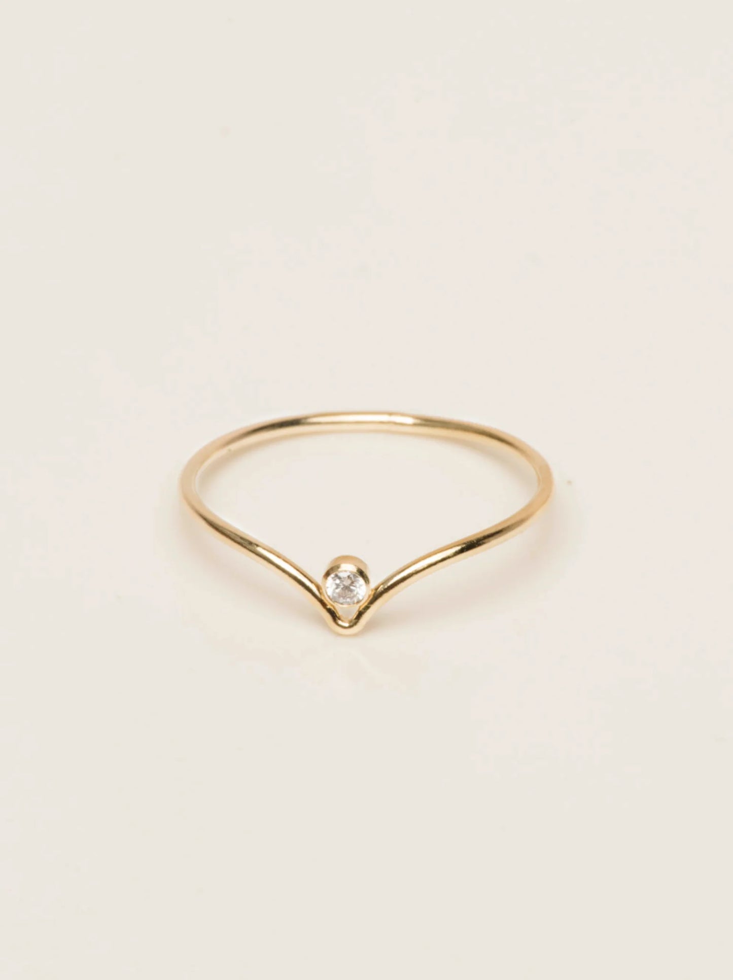 DIANA WISHBONE RING by Able