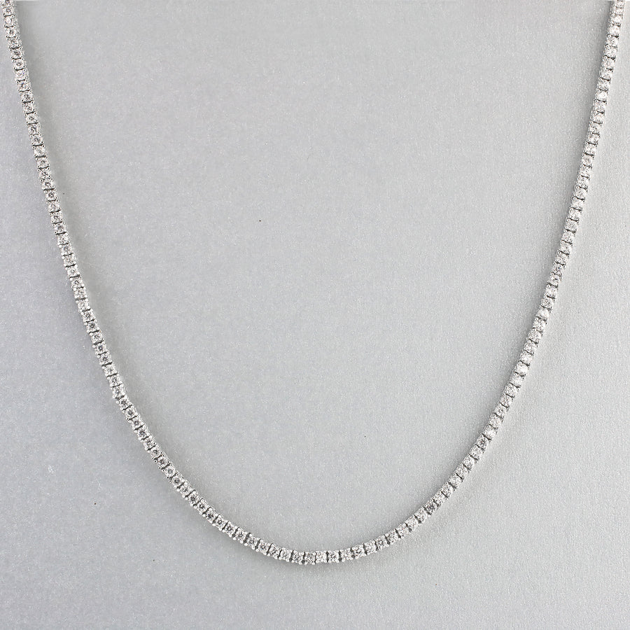 Cobblestone EUGENIE RHODIUM PLATED NECKLACE