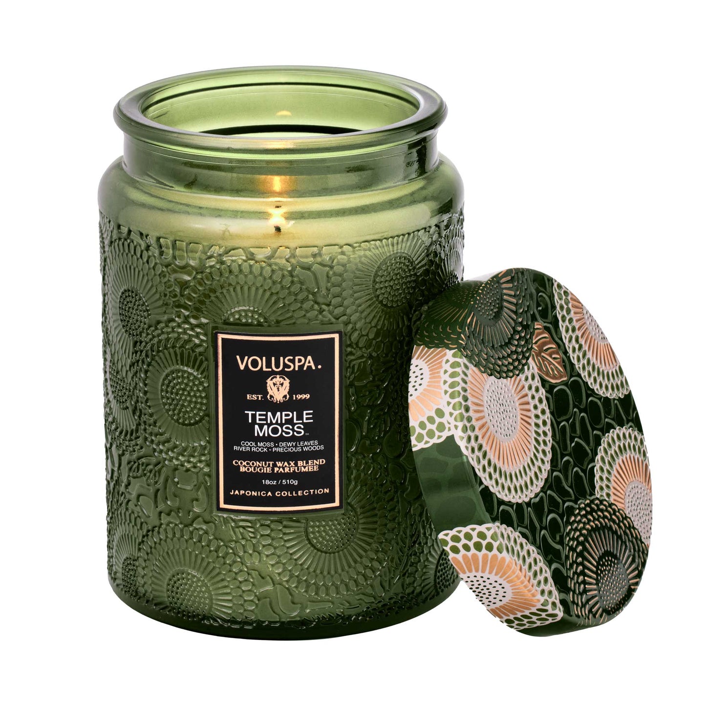 VOLUSPA LARGE GLASS JAR CANDLE