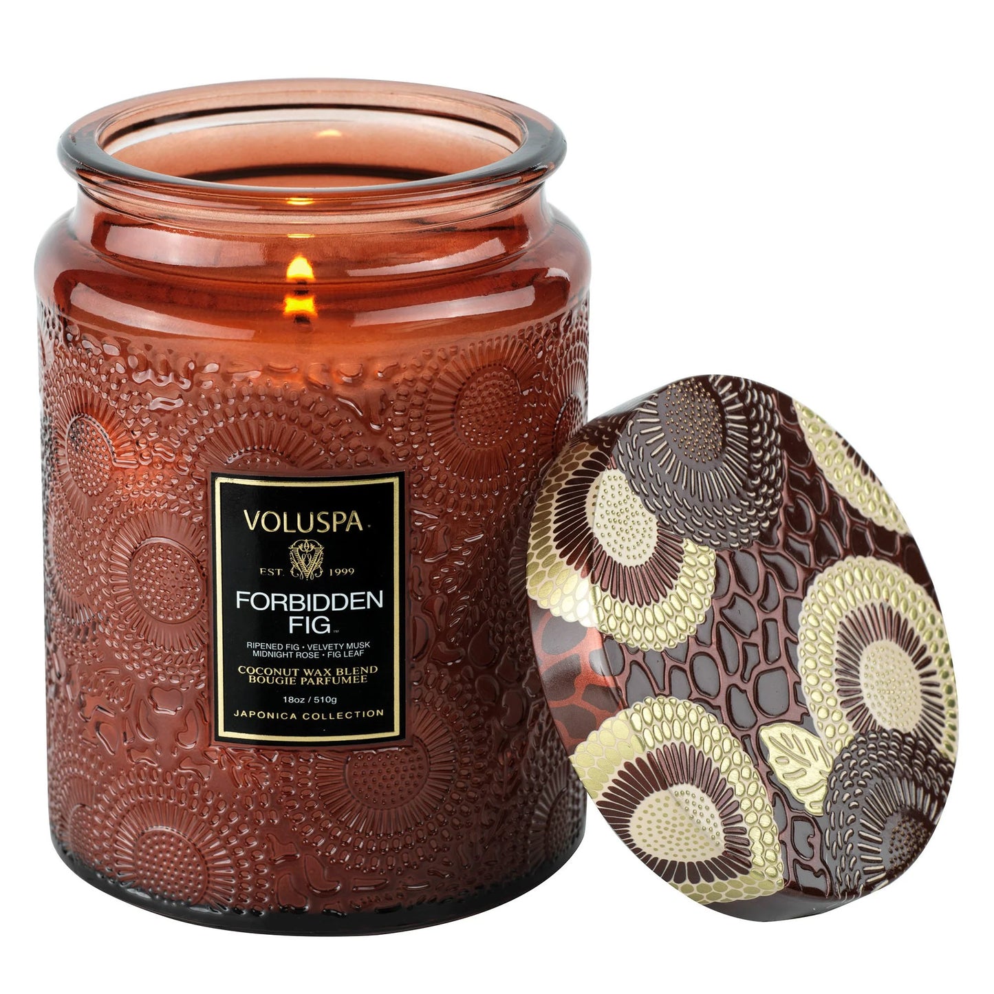 VOLUSPA LARGE GLASS JAR CANDLE