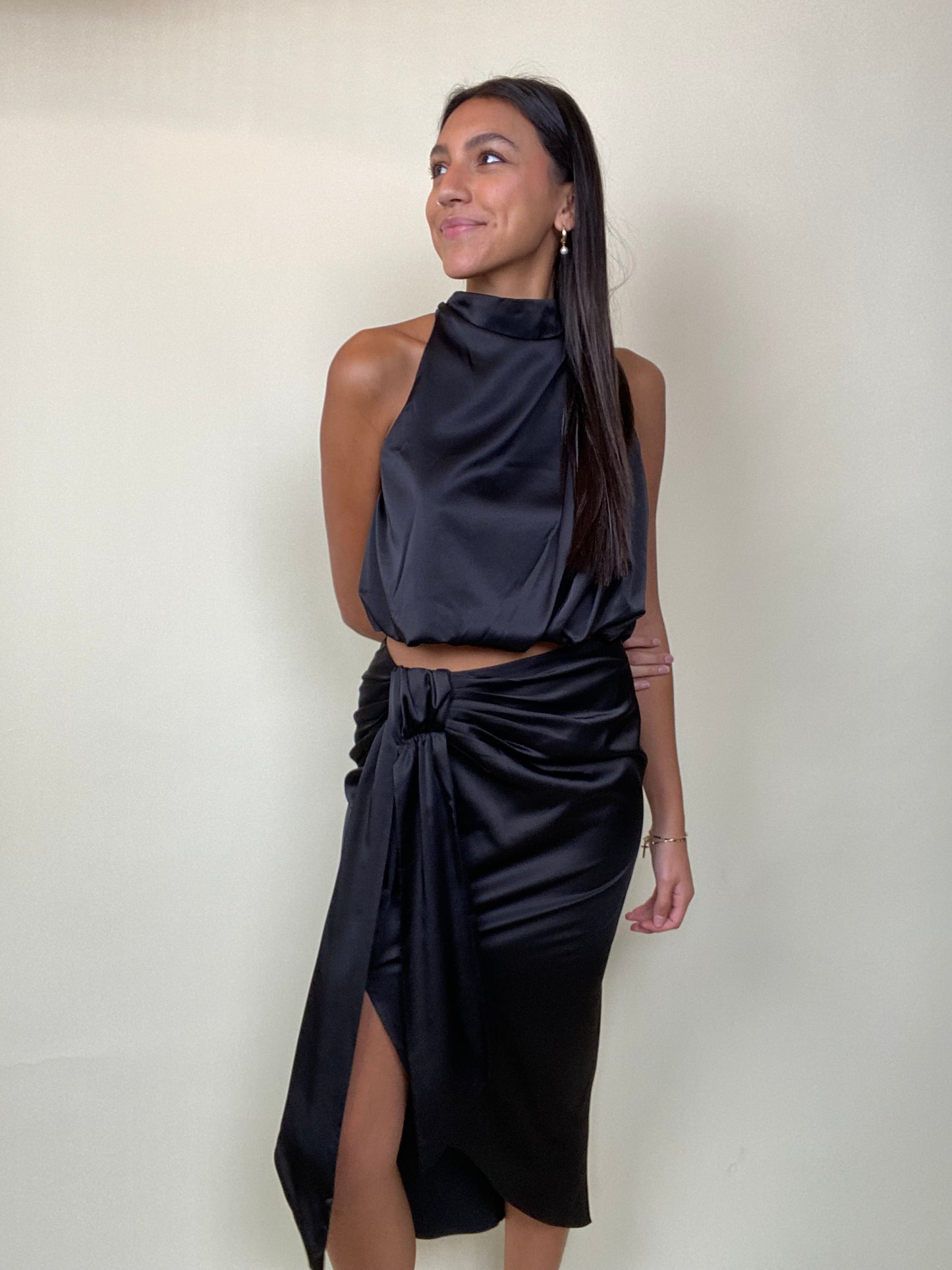 ATHENA SATIN SKIRT