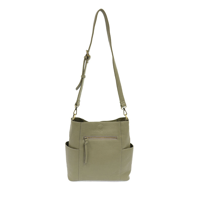 KAYLEIGH SIDE POCKET BUCKET BAG