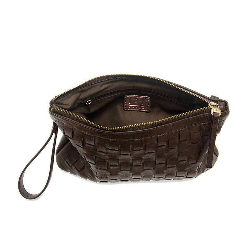 QUINN WOVEN CONVERTIBLE CROSSBODY CLUTCH