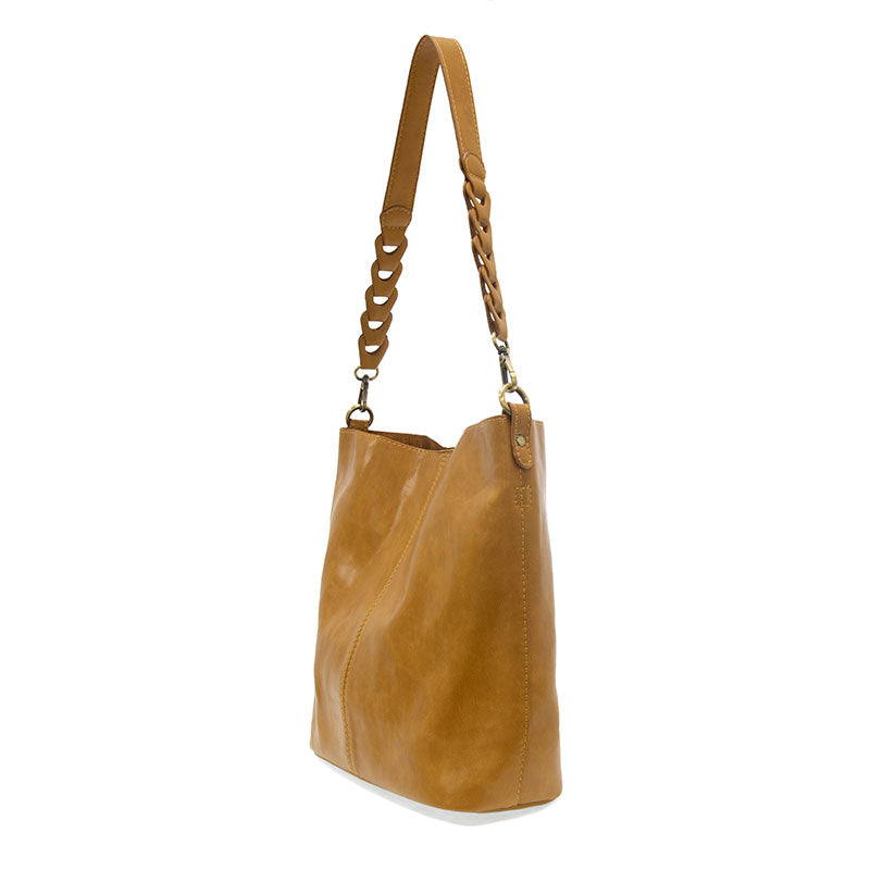 TESSA CONVERTIBLE HOBO WITH LINK SHOULDER STRAP