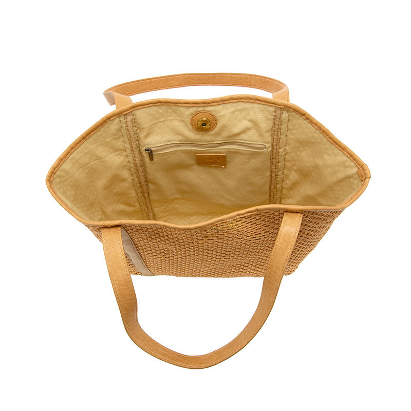 NATURAL HAVEN OPEN WEAVE TOTE BAG