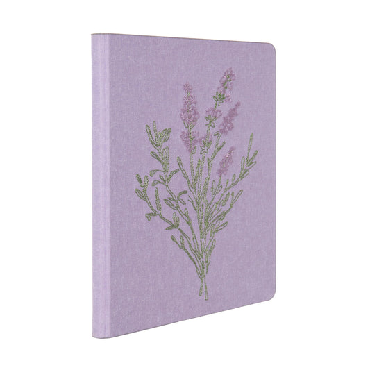 LAVENDER BUNCH EMBROIDERED JOURNAL