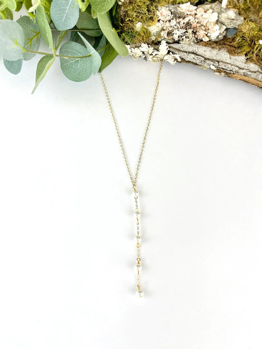 WEDDING DAY DROP-PEARL NECKLACE