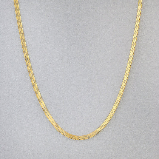 Cobblestone  ROSALIND HERRINGBONE CHAIN NECKLACE