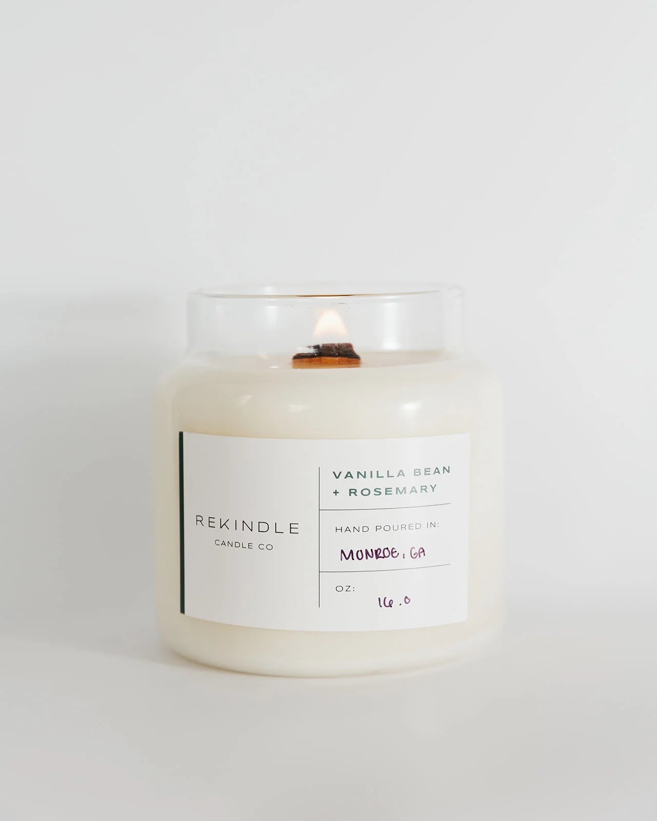 REKINDLE CANDLE CO 12 OZ APOTHECARY JAR CANDLE