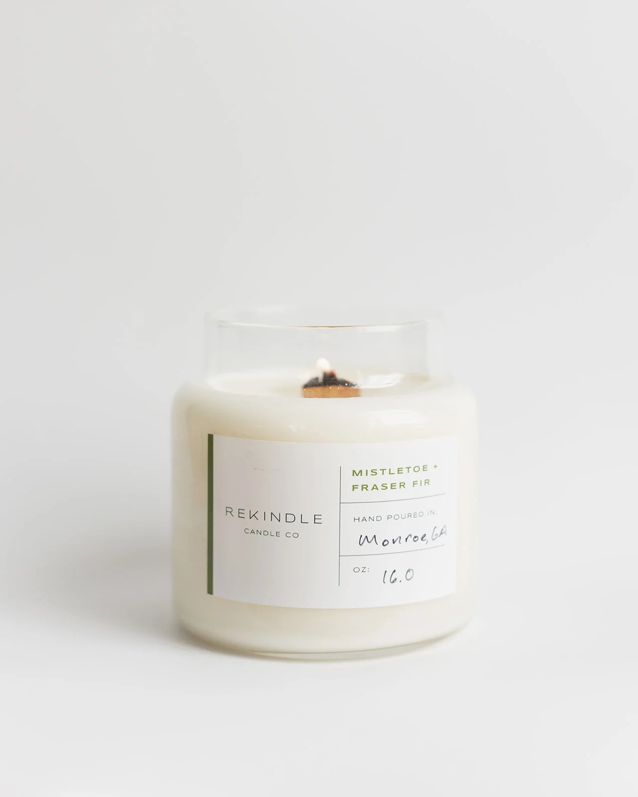 REKINDLE CANDLE CO 12 OZ APOTHECARY JAR CANDLE