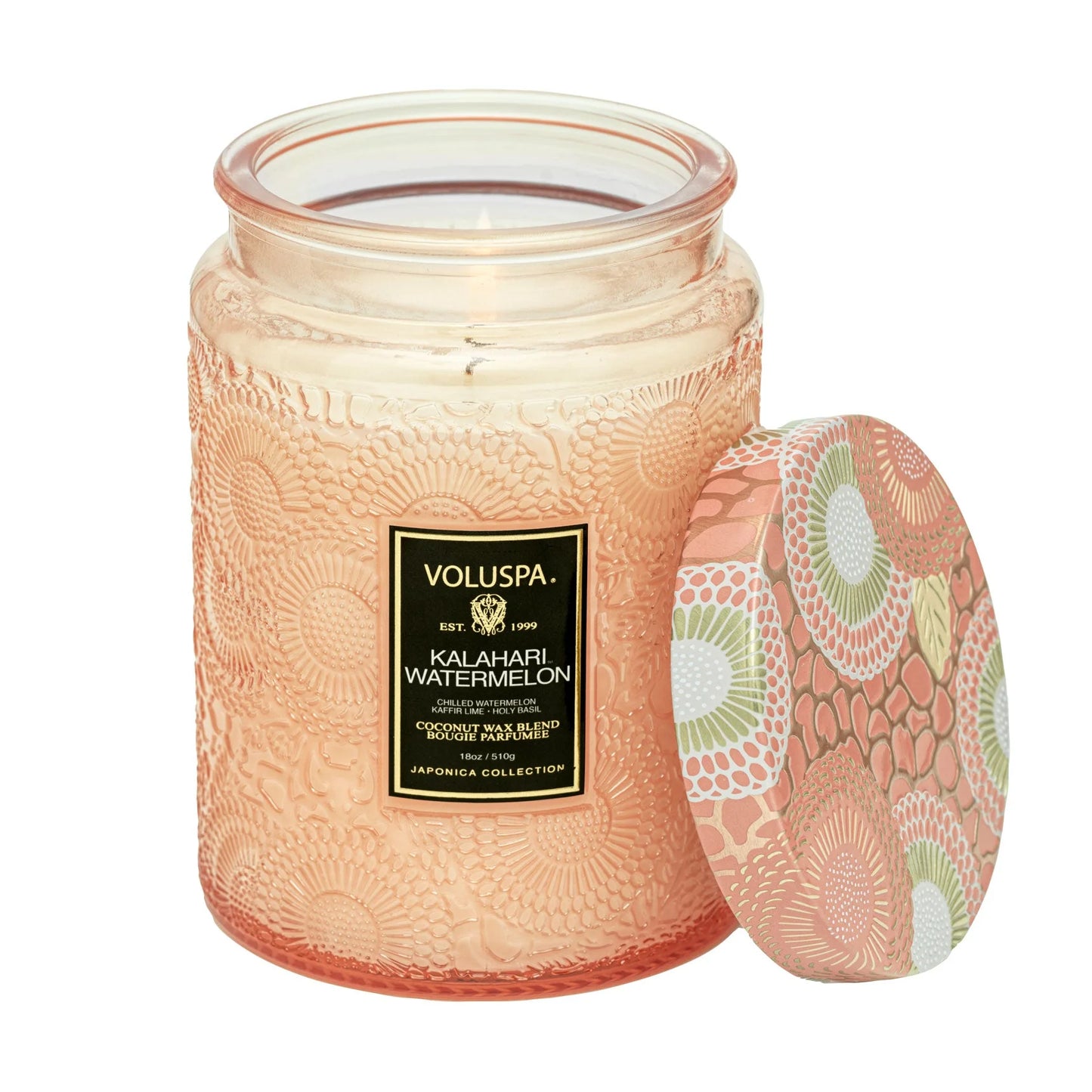 VOLUSPA LARGE GLASS JAR CANDLE