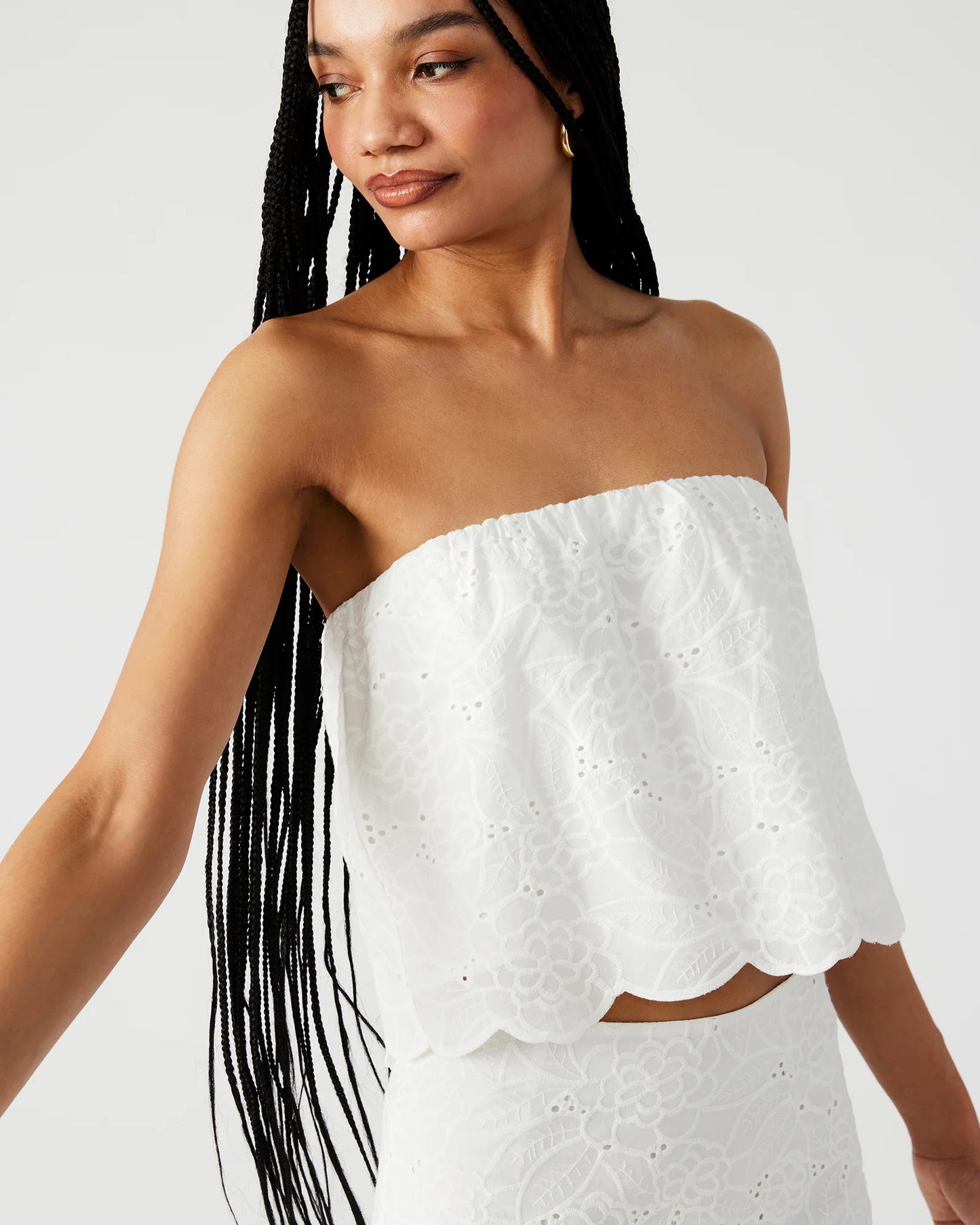 "GENTLE SPIRIT" EYELET TOP