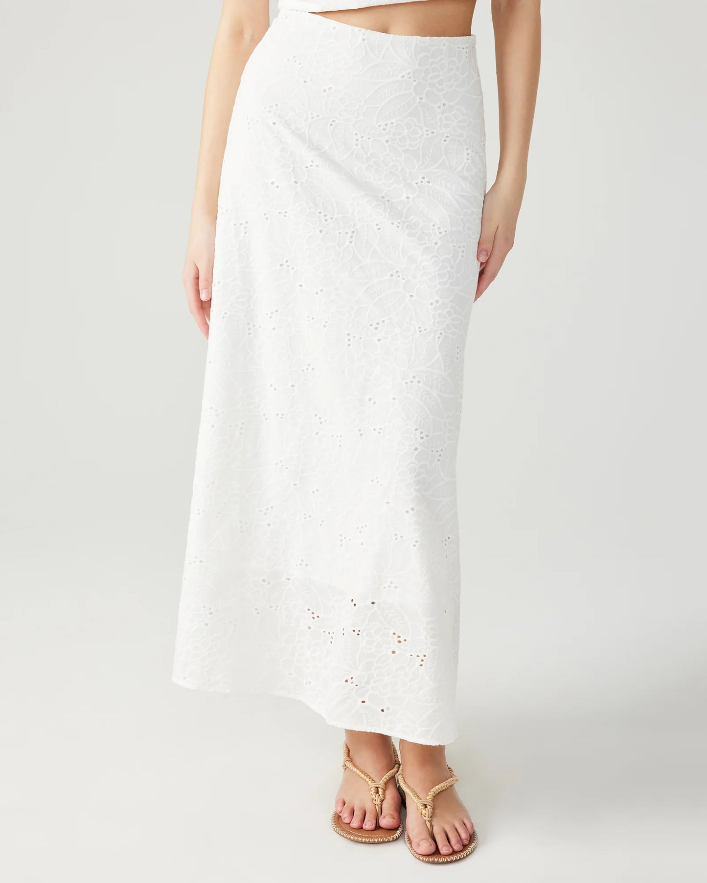 "GENTLE SPIRIT" EYELIT SKIRT