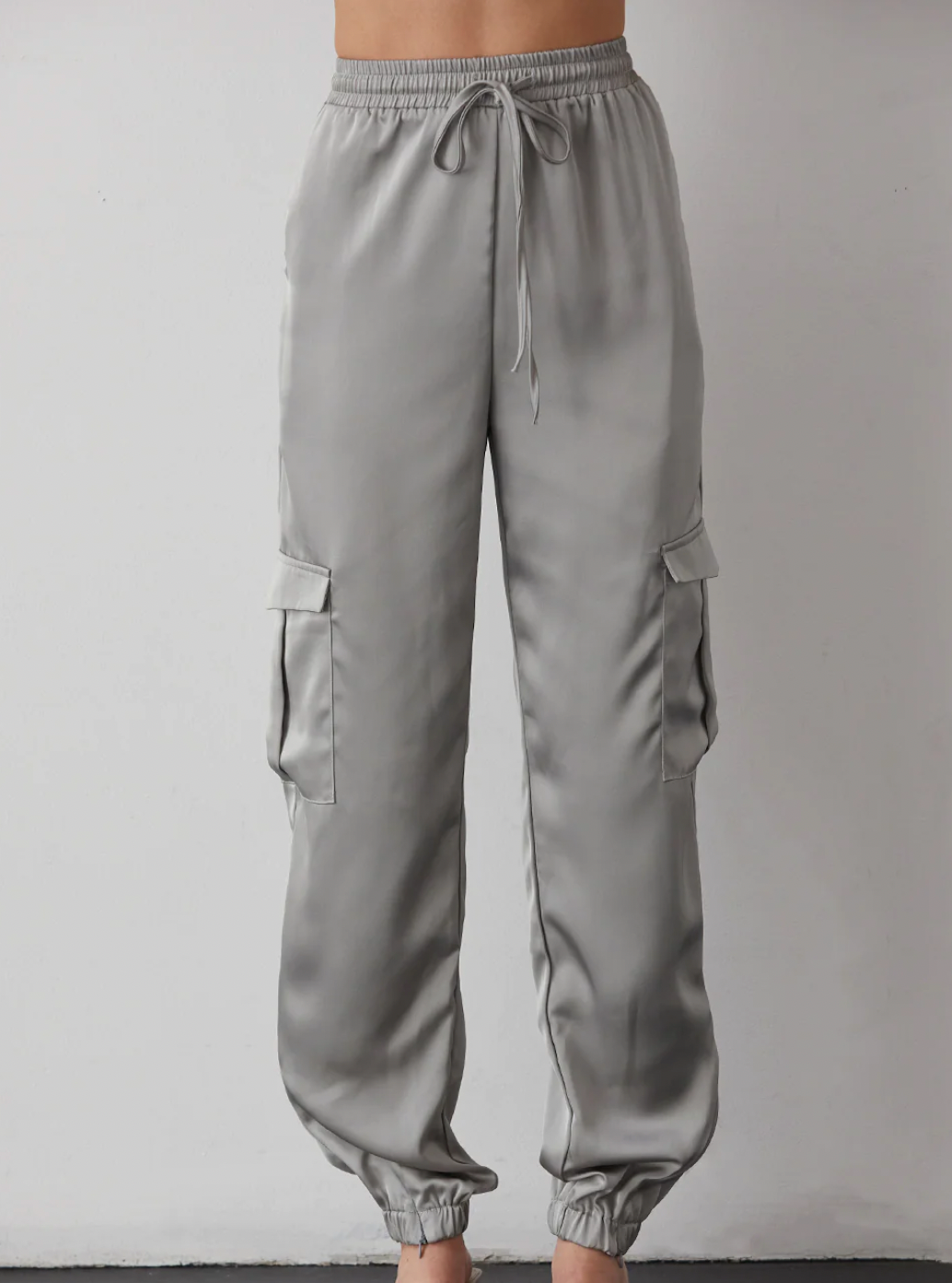 BROOKLYN SATIN CARGO JOGGERS