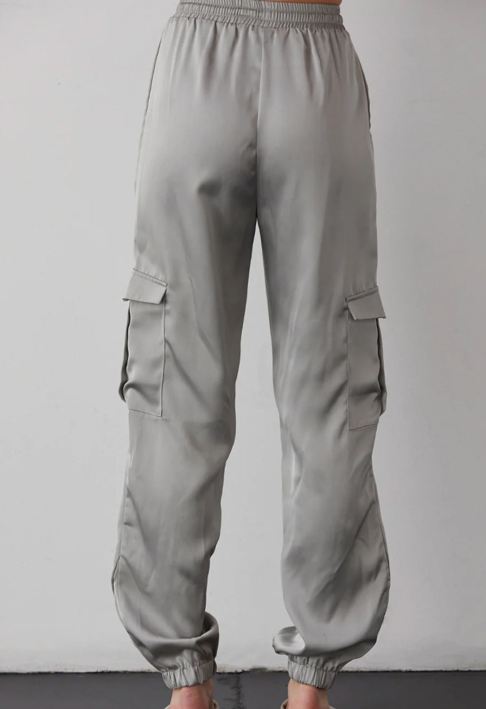 BROOKLYN SATIN CARGO JOGGERS