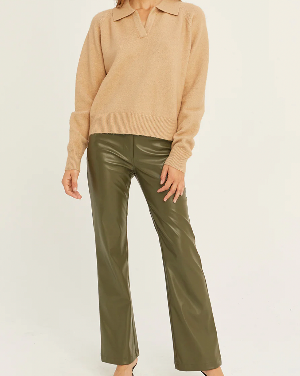 MAJORIE VEGAN LEATHER PANTS