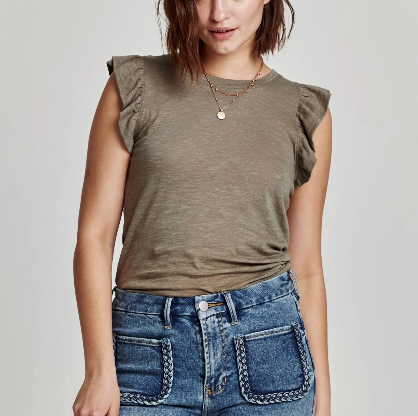 NORTH FLUTTER SLEEVE TEE