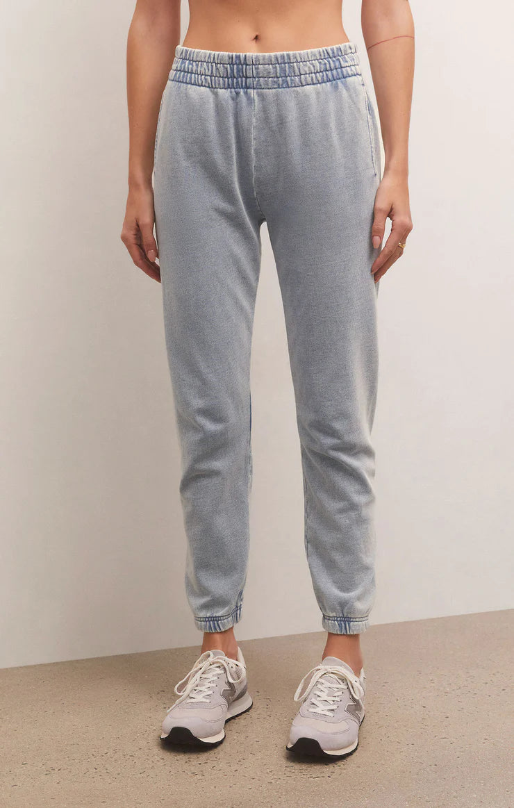 SLIM KNIT DENIM JOGGER