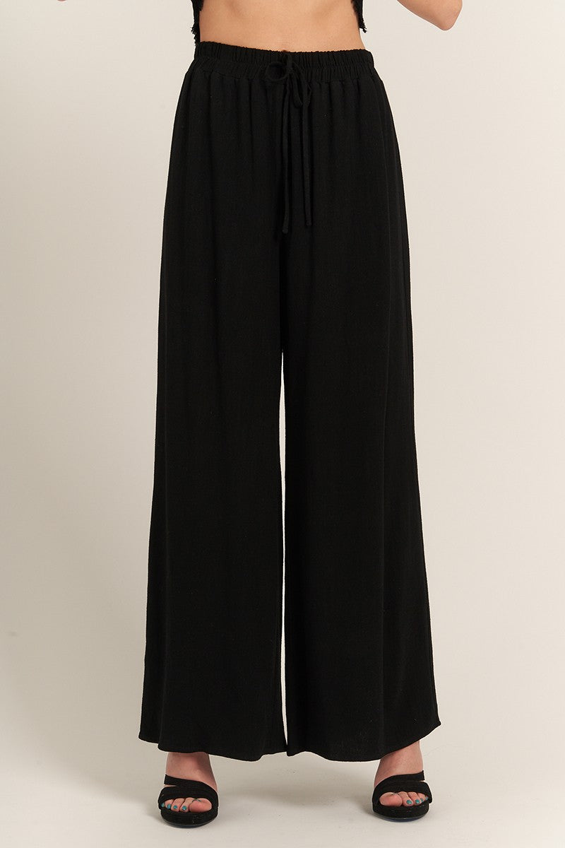 "QUICK TO LISTEN" WIDE LEG PANTS