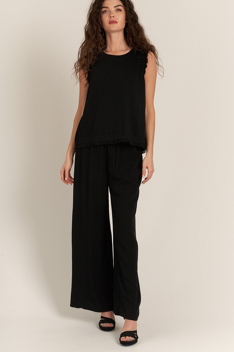 "QUICK TO LISTEN" WIDE LEG PANTS